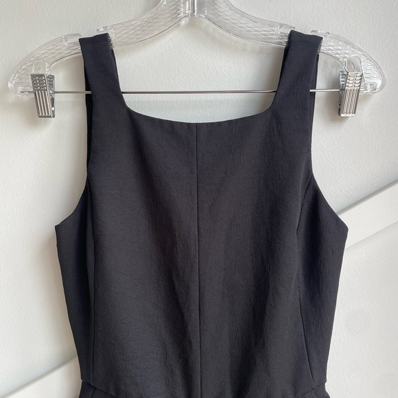 Wilfred Écoulement Romper Black Wide  Legs Open Back Lined Size 0 - Picture 6 of 9